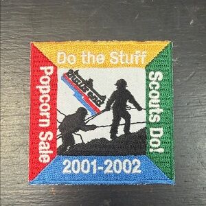 Boy Scouts Trails End Popcorn Sale vintage 2001-2002 Embroidered Patch